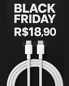 Cabo USB-C Profissional Indestrutível 2m – Compatível com iPhone 15, 16, 17, 16 Pro, 17 Pro Max e Air – Carregamento até 60W, Transmissão 4K 60Hz e Transferência 20Gbps.