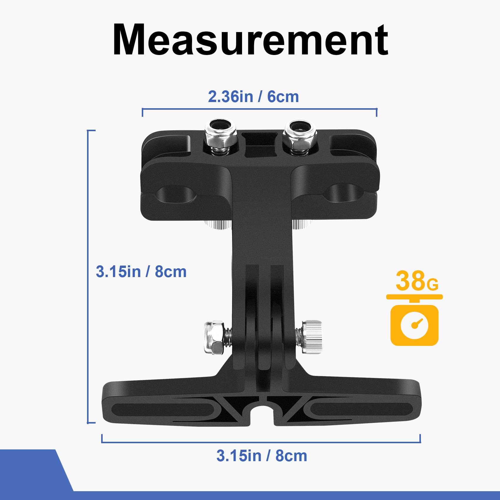 Supporto elettrico per bicicletta posteriore con supporto per fotocamera, compatibile con e-bike e accessori per bicicletta, alta all'usura