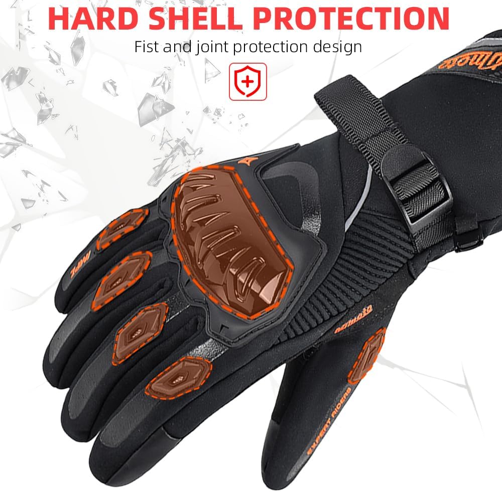 Motorcycle Gloves Windproof Waterproof Guantes Moto Women Motorbike Riding Gloves Touch Screen Moto Motocross Gloves Winter for Lady