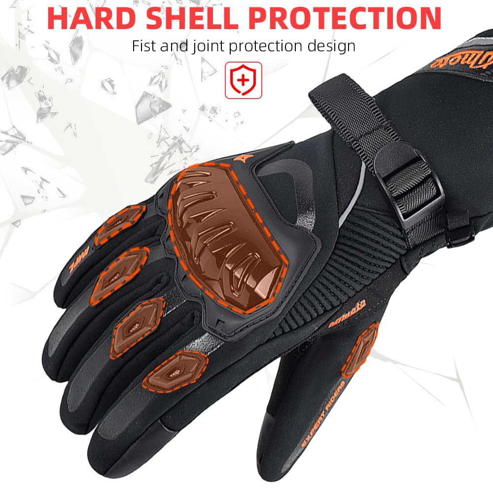 Guanti da moto antivento impermeabili Guantes Moto Donne Moto Guanti da Equitazione Touch Screen Moto Motocross Guanti Inverno per Lady