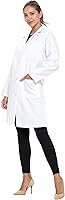 Vista 6 de Natural Uniforms Abrigo médico profesional de manga larga unisex de 40 pulgadas
