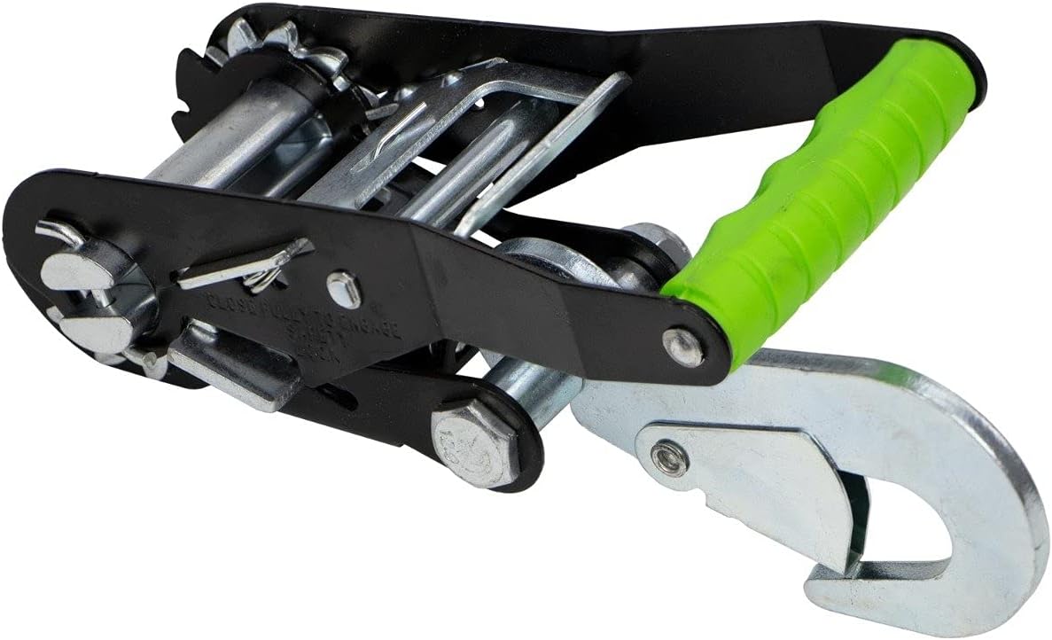 Uр Tо 40% оƒƒ VULCAN Car Tie Down with Snap Hooks - Lasso Style - 2 Inch x 96 Inch, 4 Pack - High-Viz - 3,300 Pound Safe Working Load