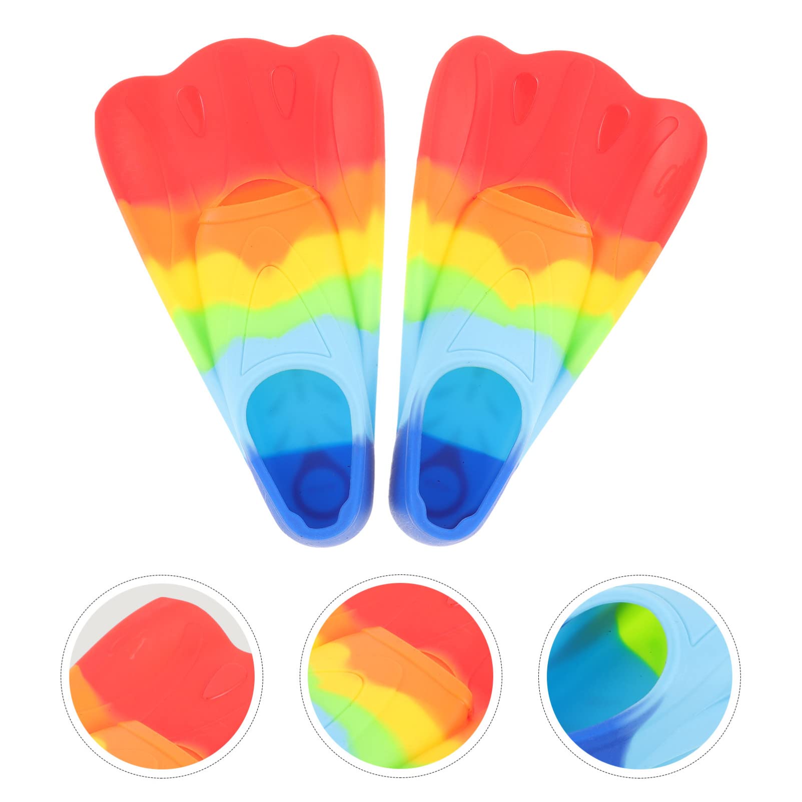 BESPORTBLE Pieds D'entraînement à La Plongée Piscine Accessoires De Natation Flipper Jouets Garçons Lacer Mains Doublure Queues Enfant Maillots De Bain Colorful Gel De Silice