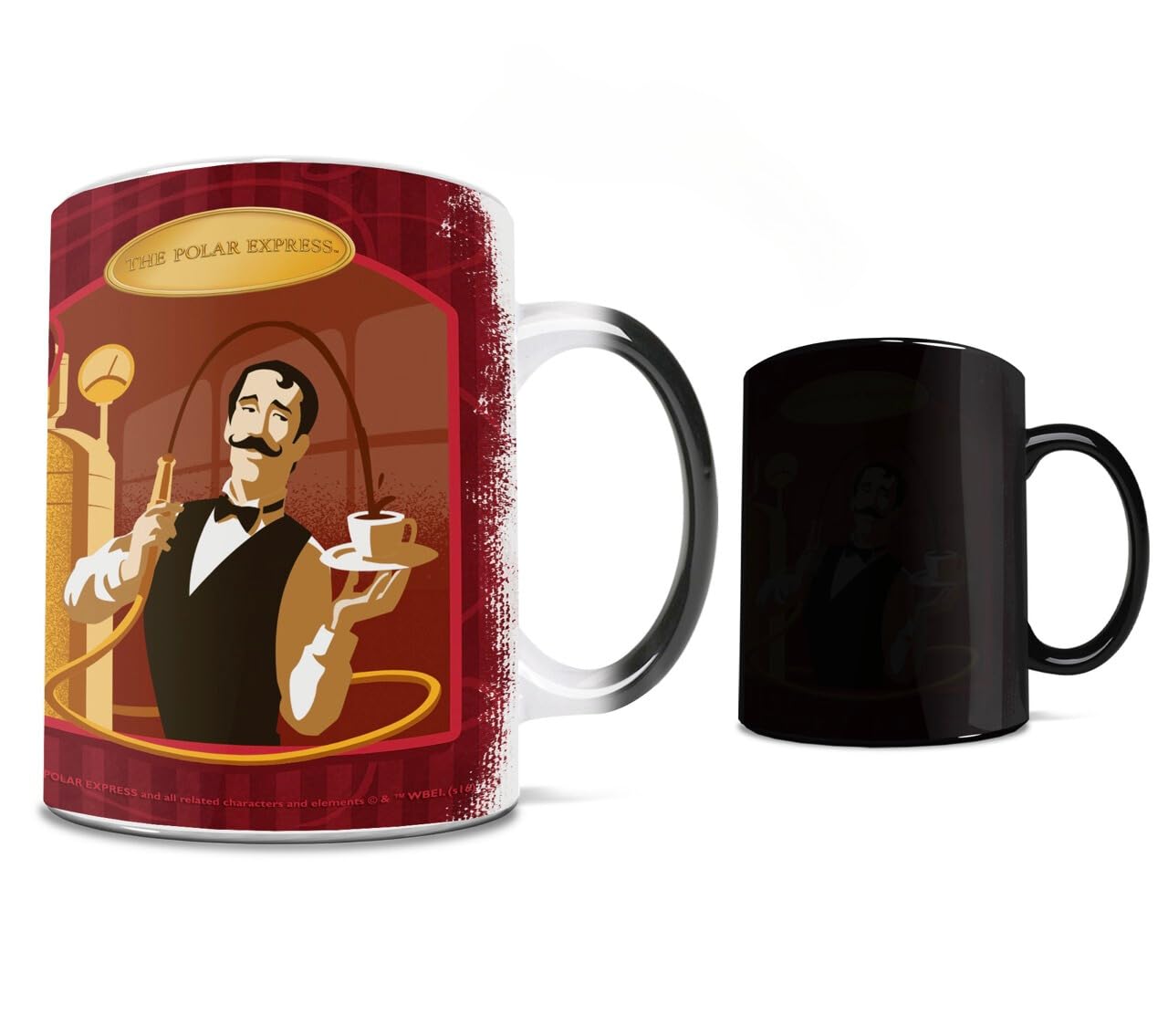 Morphing Mugs Trend Setters – The Polar Express – Fresh Hot Chocolate – 11 oz Heat Sensitive Mug – Ceramic Color Changing Coffee Tea Mug