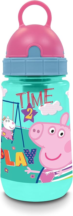Amazon Com Peppa Pig Botella Verde Menta 11 9 Fl Oz Hogar Y Cocina