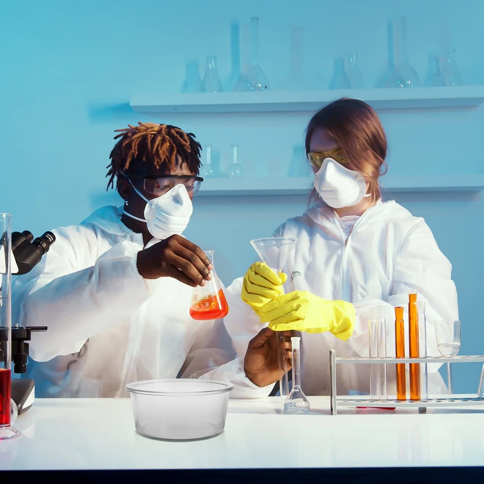 Messbecher aus Glas, Chemie-Flüssigkeitsvorratsbehälter, Experimentierwerkzeug, Waschbecken für Laborküchenflüssigkeiten, Zubehör 200 MM