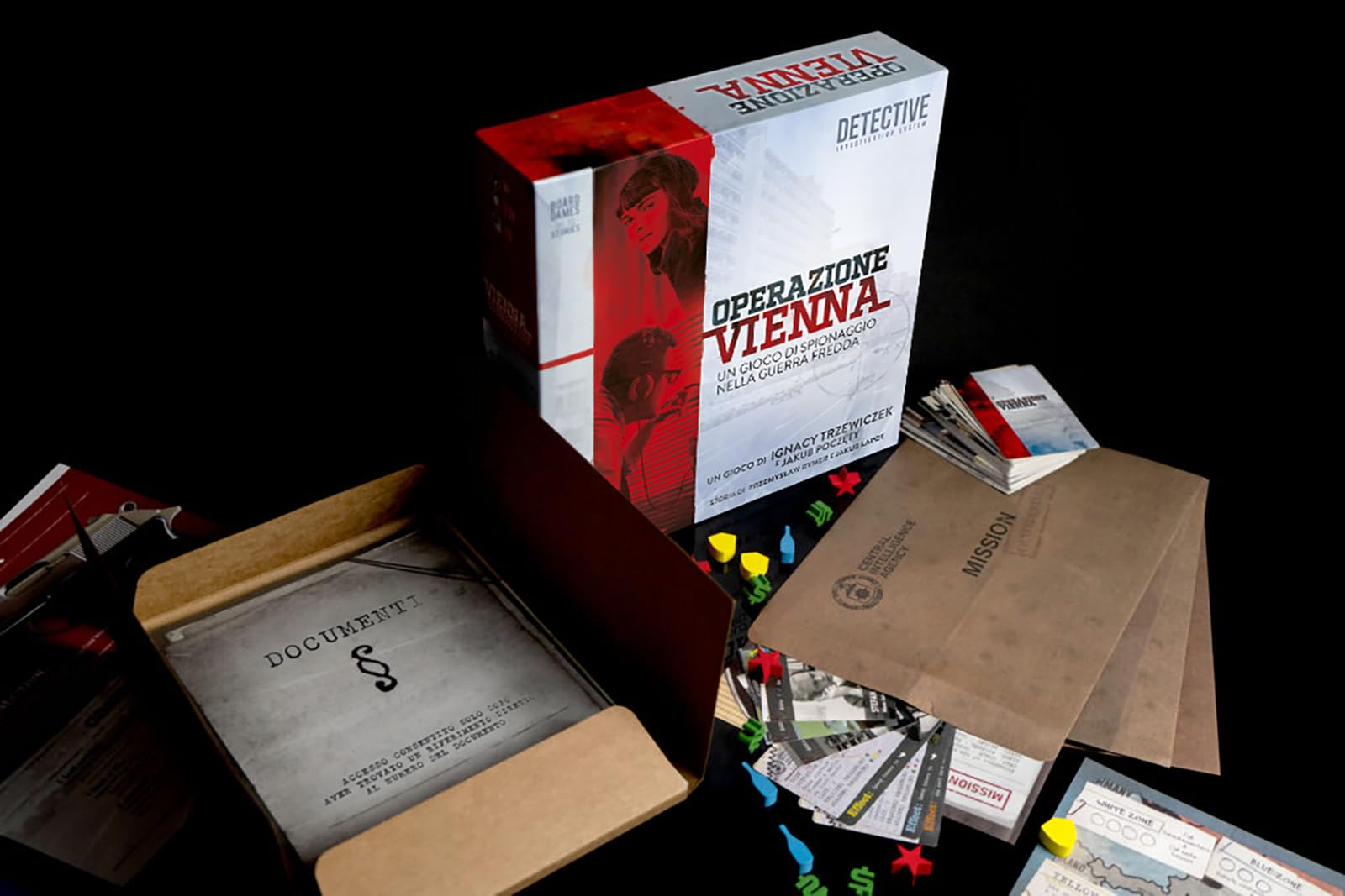 Pendragon - Detective Operazione Vienna | Edizione italiana |Gioco da tavolo| Età 16+ | 1-5 Giocatori