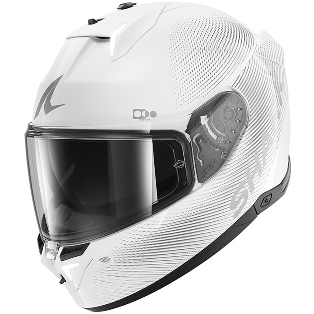 SHARK, Casque Moto Intégral SKWAL i3 SP LYNE White Silver WSS, XS