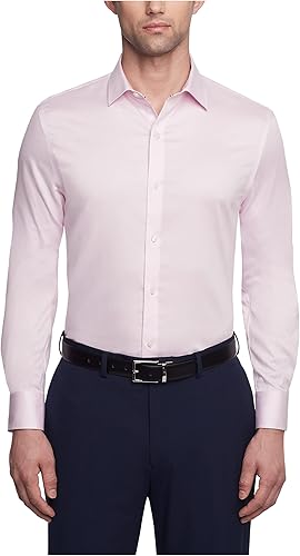 Tommy Hilfiger Camisa de vestir para hombre Slim Fit Stretch Twill