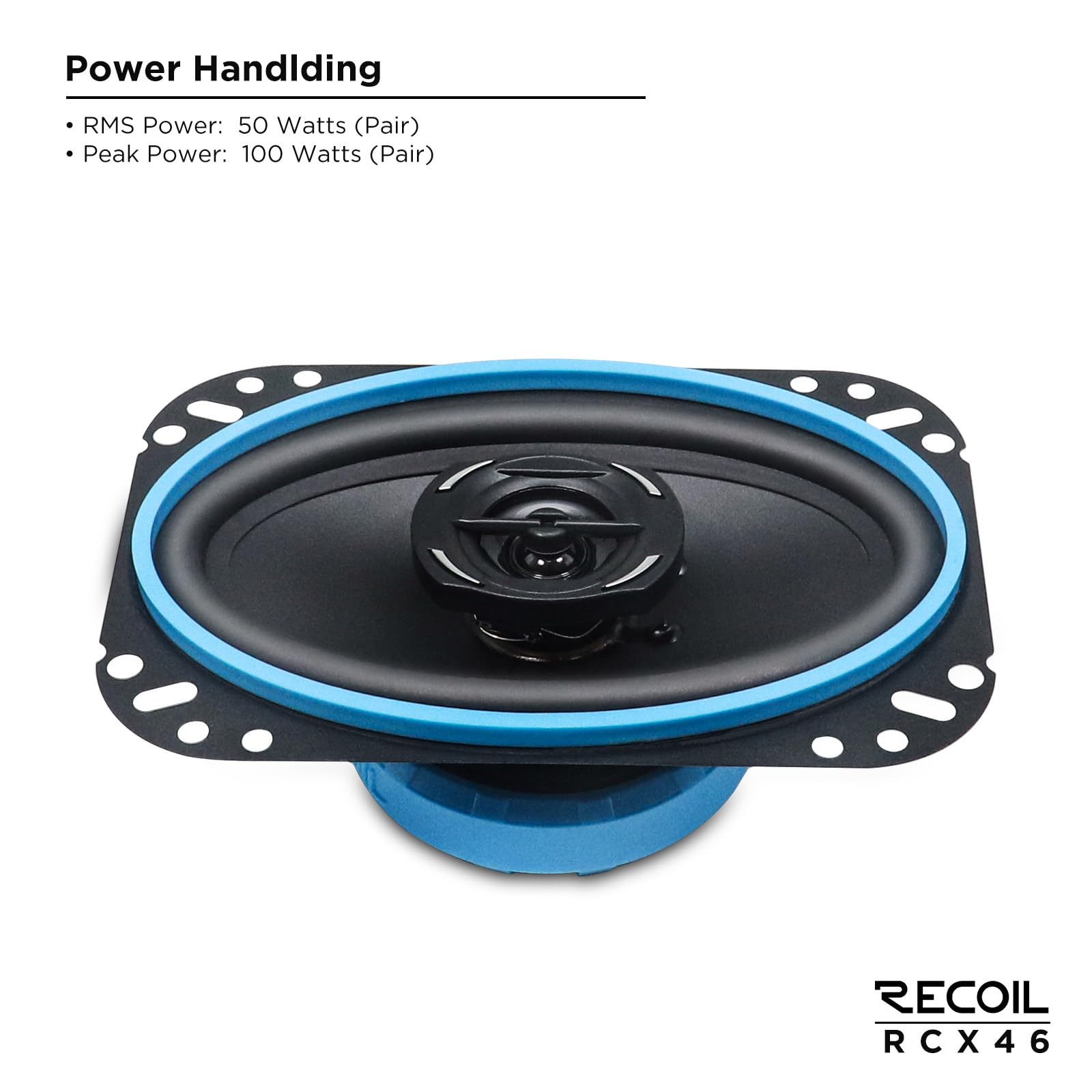 RECOIL RCX-46 Altavoces Coaxiales Coche 2 Vías 10x15cm (4x6) Par