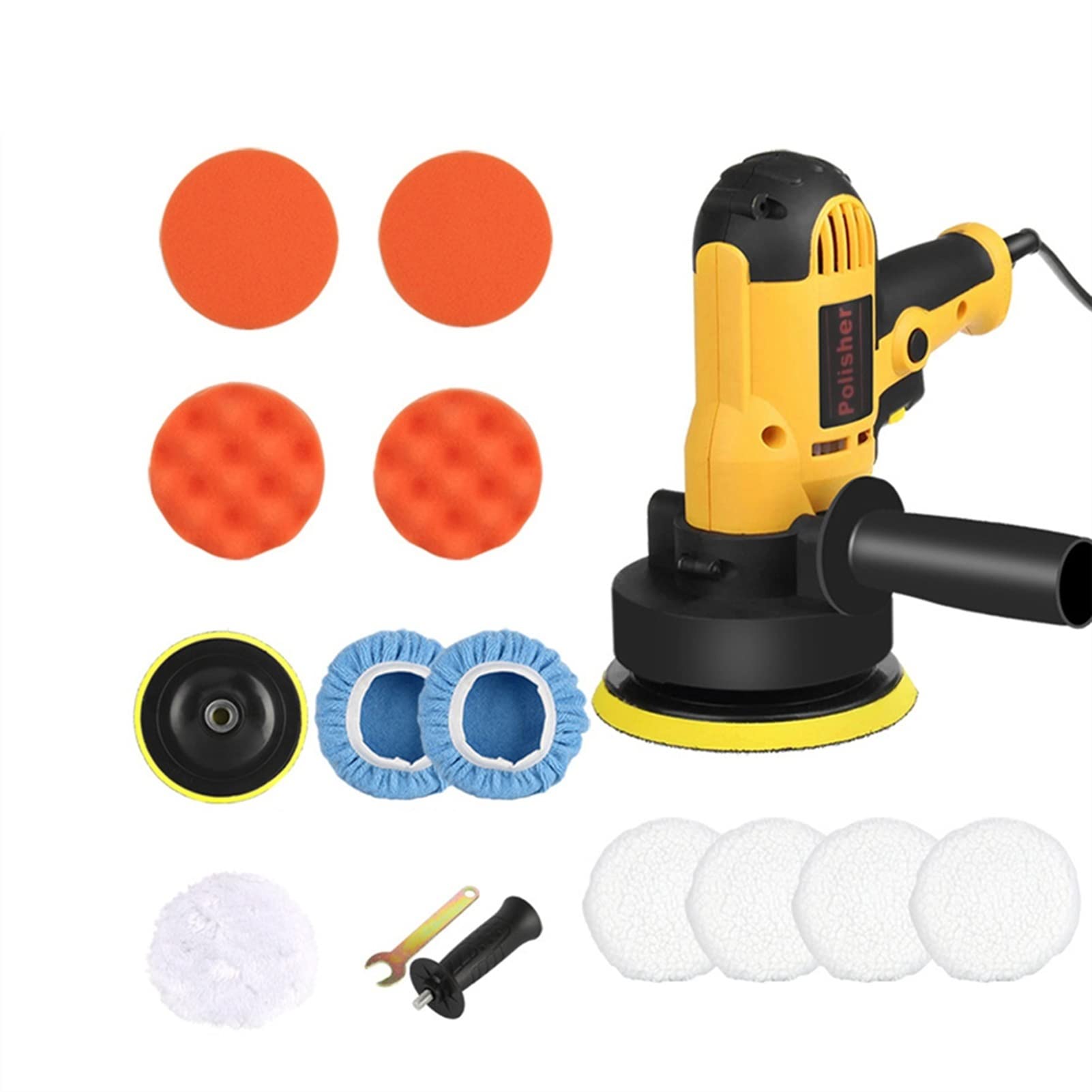 LNHHG 1580W Polisher Adjustable Speed Car Electric Machine Waxing Auto Furniture Polishing Tool Grinding(700W)