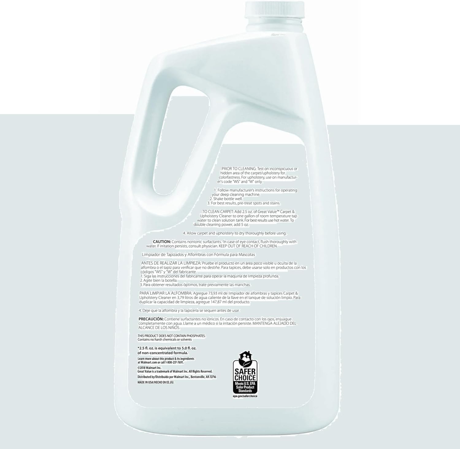 Pet Carpet Stain Remover Fresh Scent 64 Fl Oz – Powerful Pet Stain & Odor Cleaner for Carpets & Upholstery, Fresh Fragrance, Deep Cleaning Formula for Dogs & Cats, Large Value Bottle