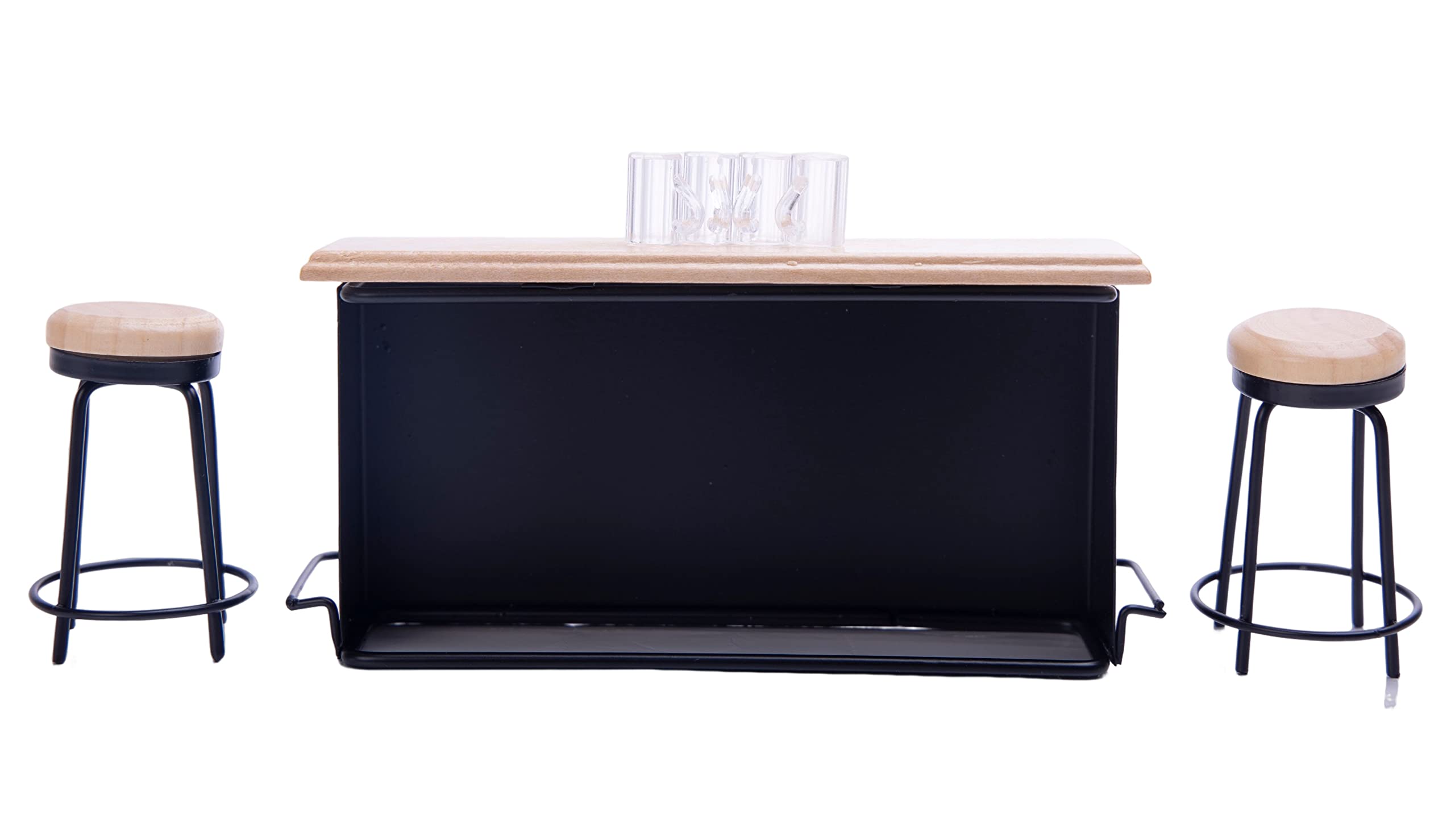 Amazon | SUCCUNA ドールハウス家具 ミニ木製パブテーブルセット