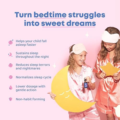 Miniatura 15 de SleepBerry Melatonina líquida para niños, ayuda natural para dormir con saúco y vitamina D, estimula el sistema inmunológico mientras duermen (1