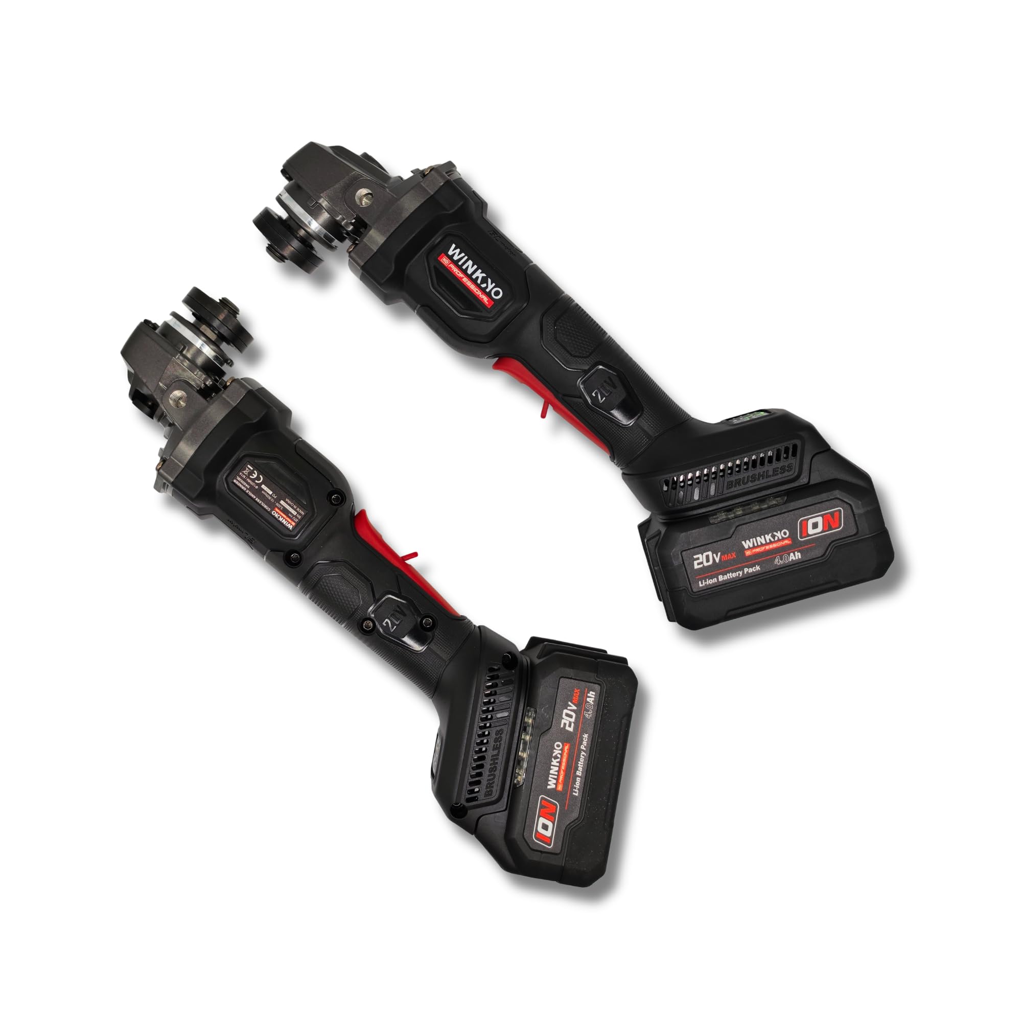 Radial Profesional 20V 4.0Ah M14 125mm con Sensor Giroscópico Anti Kick-Back y Velocidad Variable Amoladora Angular
