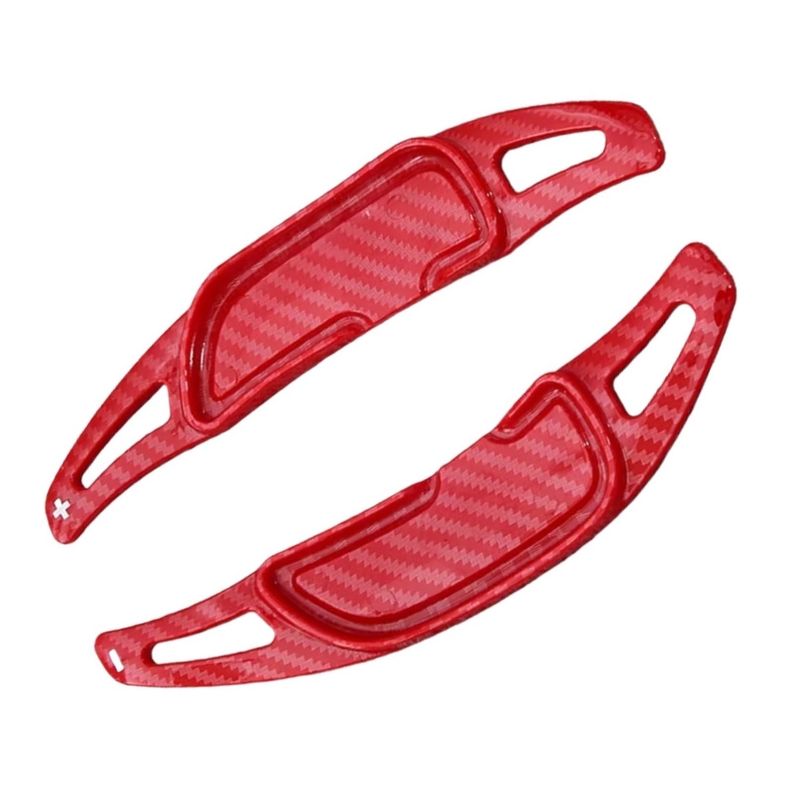 Xinwelz Carbon Fiber Red Car Shift Paddles Compatible With Benz For C63 For E63 For S63 Car Steering Wheel Paddle Shifter Extension Shifters For Fit(Carbon Fiber Red)