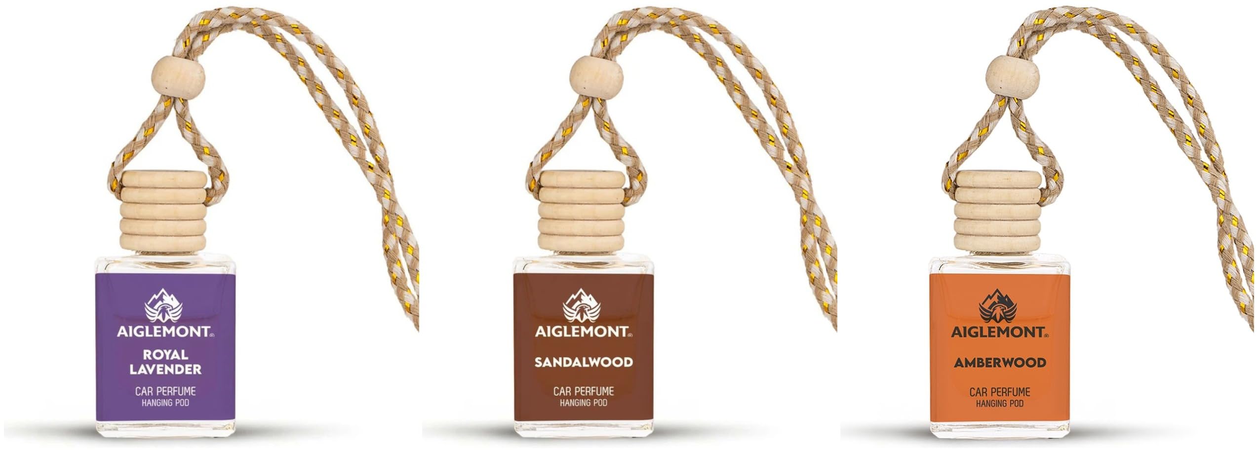 Car Perfumes combos | Royal Lavender, Sandalwood& Amberwood| Combo of 3 | 10 ml Each-image-49
