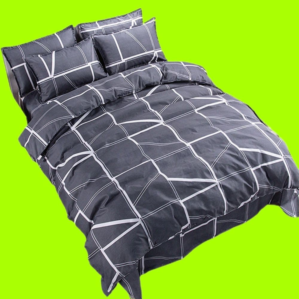 Amazon.com: enttgo JUxiangW1662 高档情侣加厚磨毛床单被套4