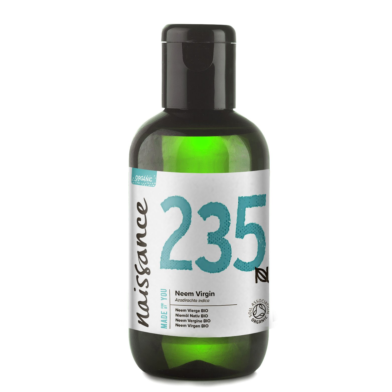 Naissance Aceite Vegetal de Neem Virgen Orgánico BIO (No. 235) 100ml - Natural, Certificado Ecológico, Prensado en Frío, Vegano, y no OGM