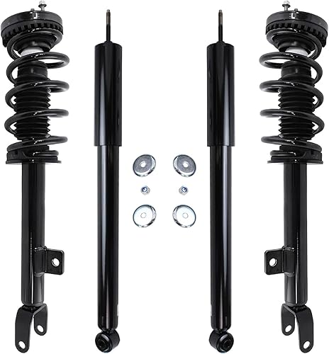 Miniatura 84 de Detroit Axle - Amortiguadores para BMW 328i 325i 128i 135i 335i 330i 335d 335is (sin Sport Susp.) 2 puntales delanteros completos con muelle