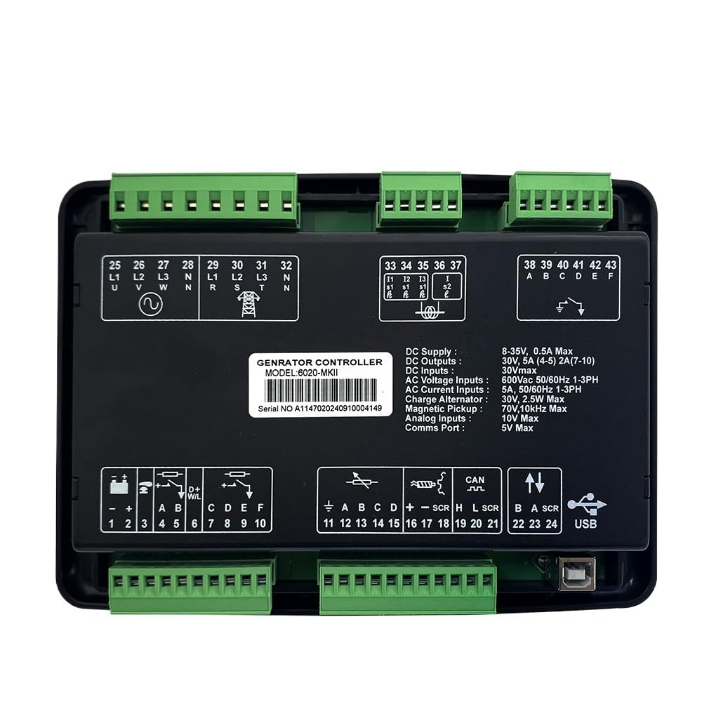 Bvdwuelgv Dse6020mkii Original Dse6020 Dse6020 Mkii Generat Controller Panel Amf(Dse6020mkii Original)