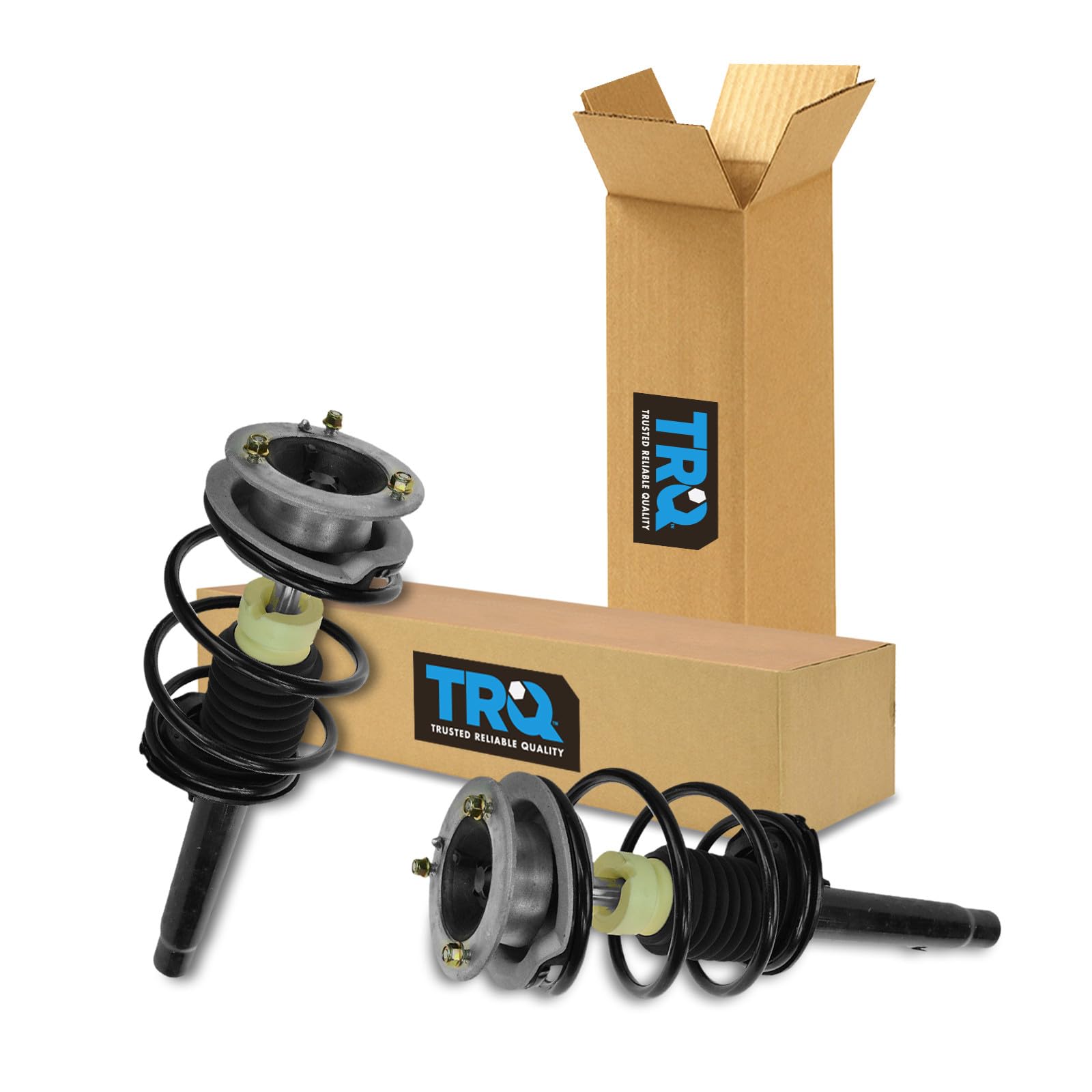 TRQ Front Strut and Spring Assembly Set 2 Piece Compatible with 99-00 BMW 323i 00 BMW 323Ci 01-06 325Ci 01-05 325i 99-00 328i 00 328Ci 01-06 330Ci 01-05 330i