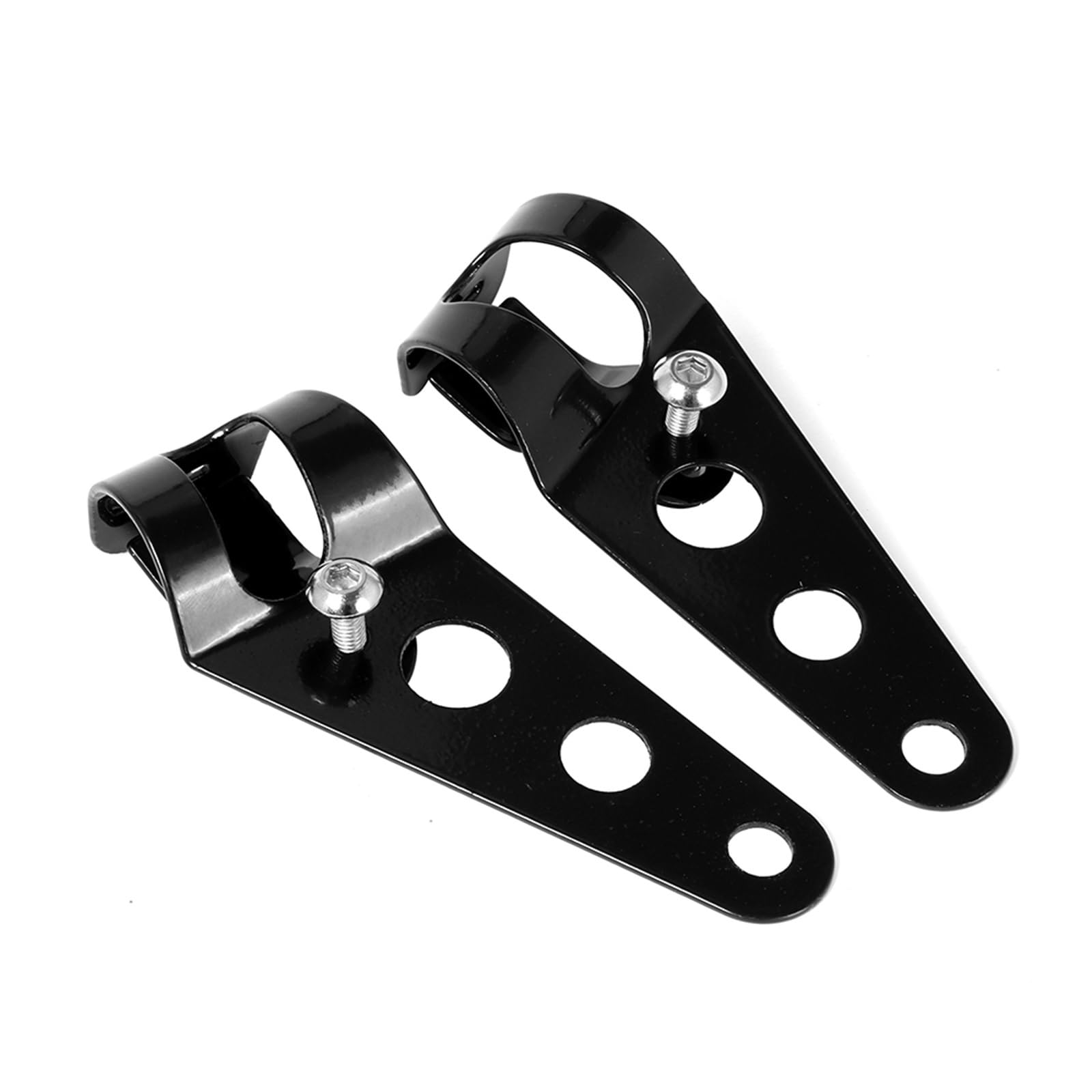 Headlight Bracket Motorcycle Universal Headlight Fit for Kawasaki Fit for Harley Bobber Racer KZ1000 1100 KZ550 KZ650 35mm-43mm Fork Tube(Small Black)