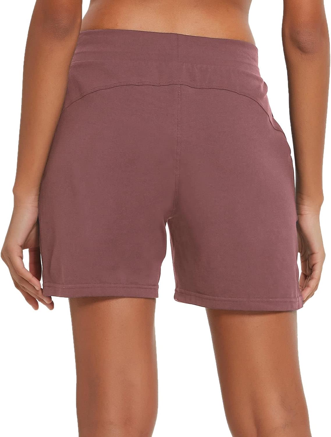 baleaf Womens Lounge Shorts Cotton Sweat Athletic Shorts with Pockets High Waist Summer Casual - Image 2
