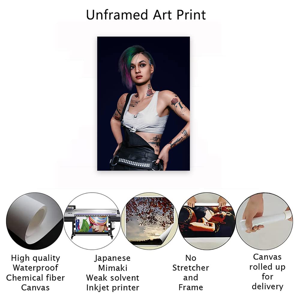 KANCAIGOU Cyberpunk Judy Alvarez Canvas Prints Wall Art poster (5