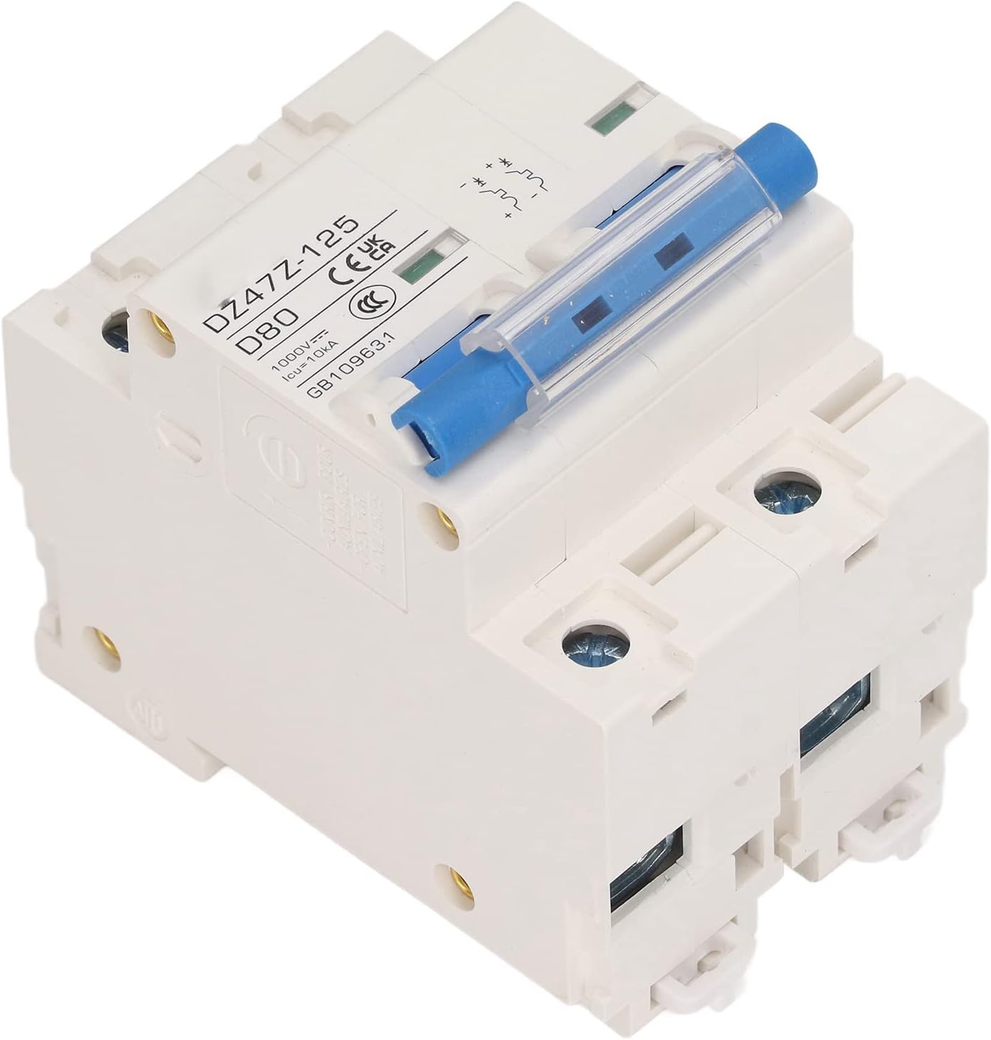 Small Circuit Breaker, DC1000V Fast Tripping Circuit Breaker 80A Modular Structure Safe for Power System (Blue)