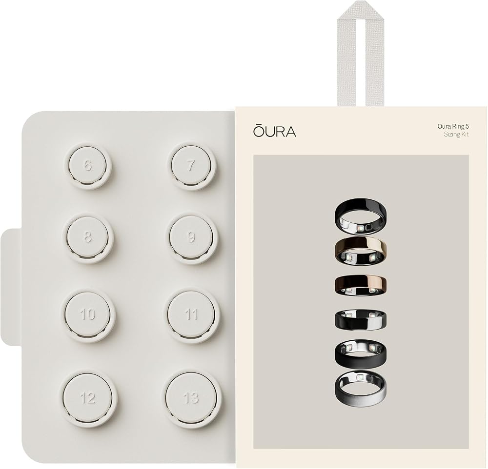 OURA Ring 5 Sizing Kit, Smart Ring Accessory, Compatible App - Unique Sizing, Not Standard Ring Sizing - Receive Amazon Credit for Purchase