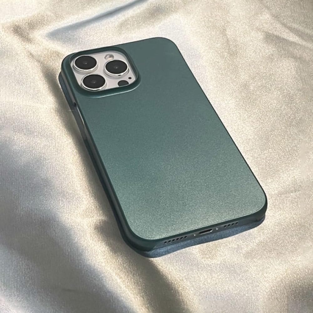 Coque arrière iPhone 14 Plus rigide et ultra fine vert mat - 6