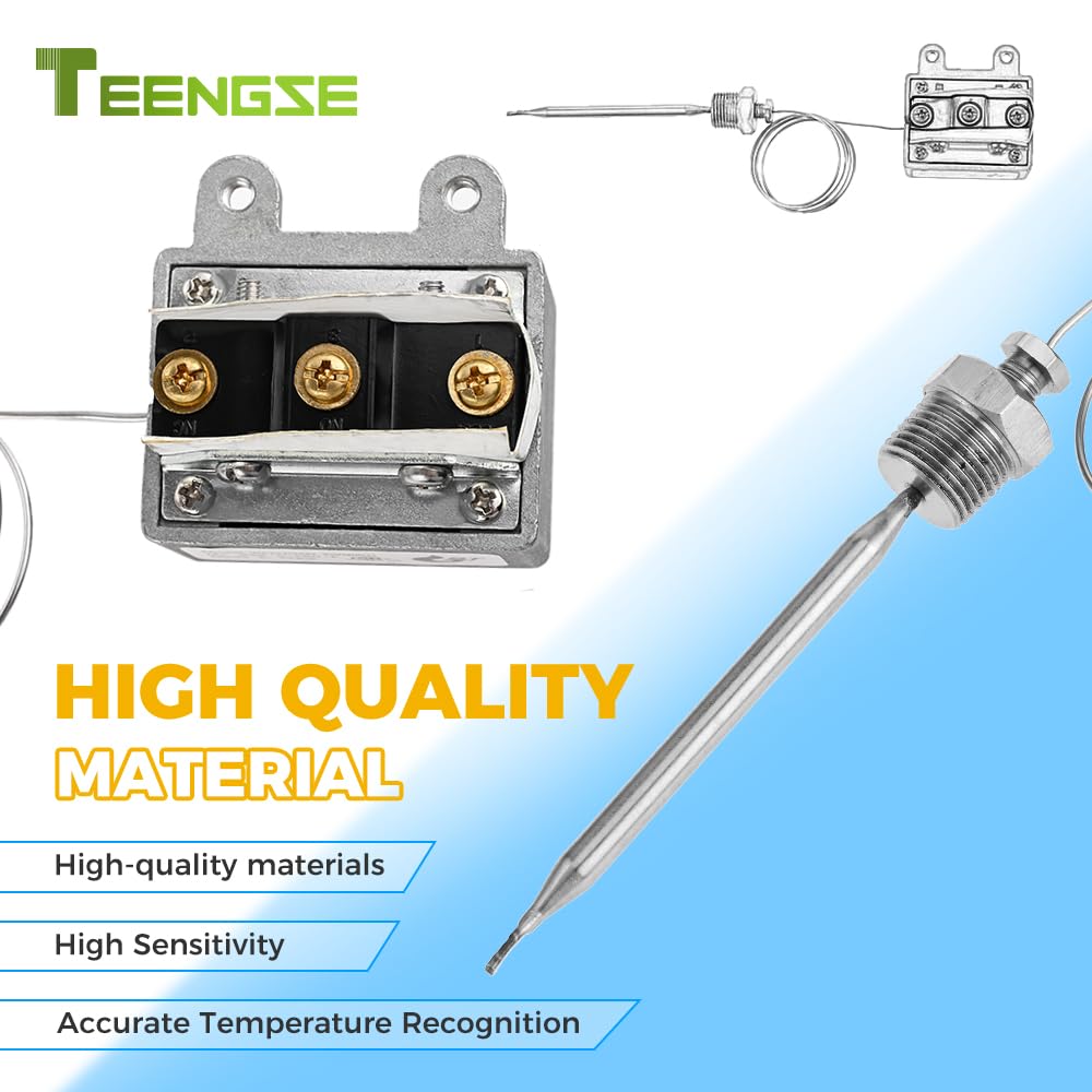 Interruptor de freidora de alto límite 1177, termostato de seguridad de alto límite, LCCM080360000 Termostato de corte de seguridad de alto límite compatible con freidora de gas modelo IF