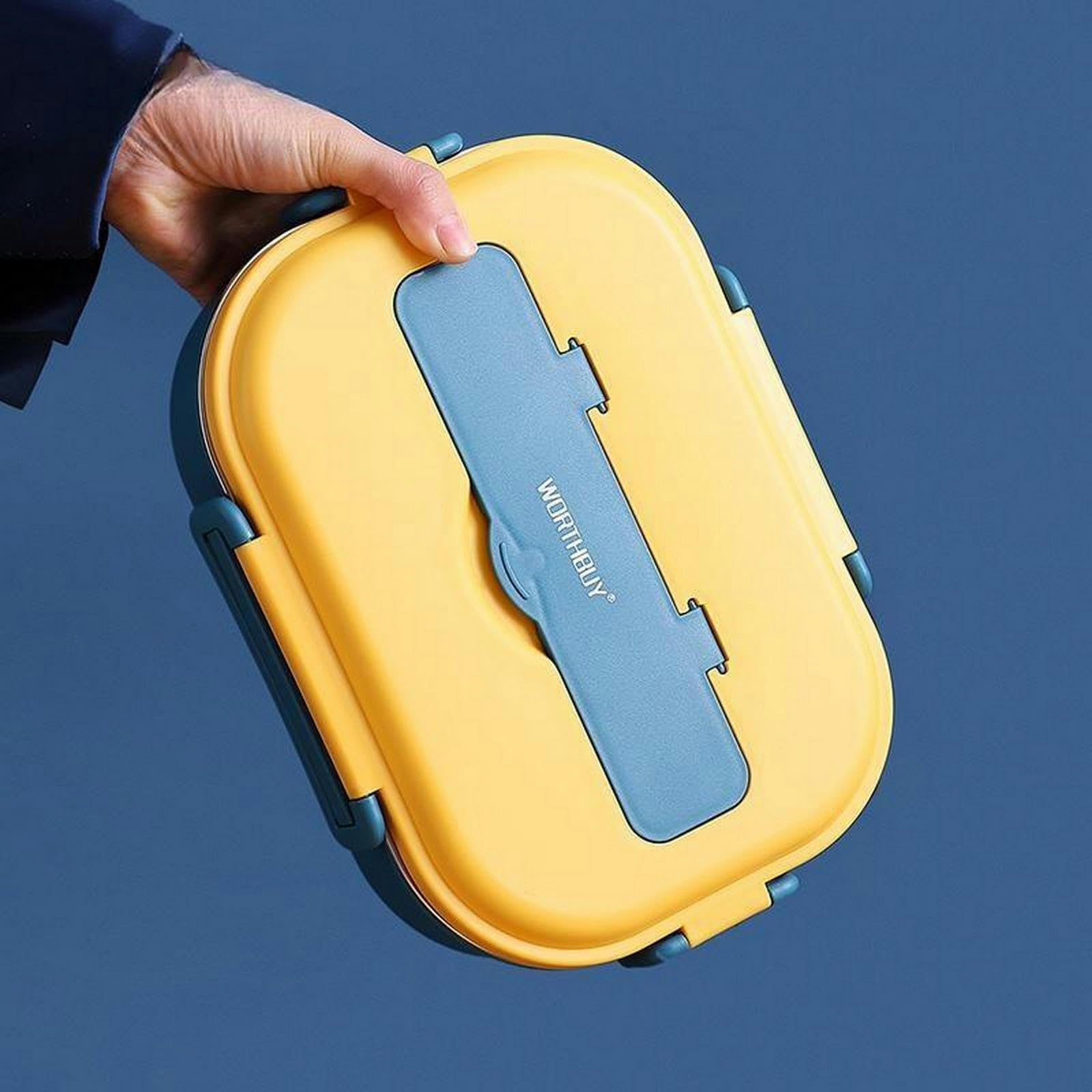 NOGRAX Porta Pranzo Box Pranzo Portatile Contenitore Di Cibo In Acciaio Inossidabile Per La Scuola Da Picnic Da Picnic Per Bambini Box Da Pranzo Alimentare Con Ciotola, Borsa