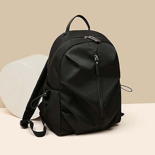 Miniatura 4 de LAORENTOU Backpack For Women Waterproof Backpack Purse Lightweight Travel Backpack Sports Backpack Nylon Backpacks (01 Black)