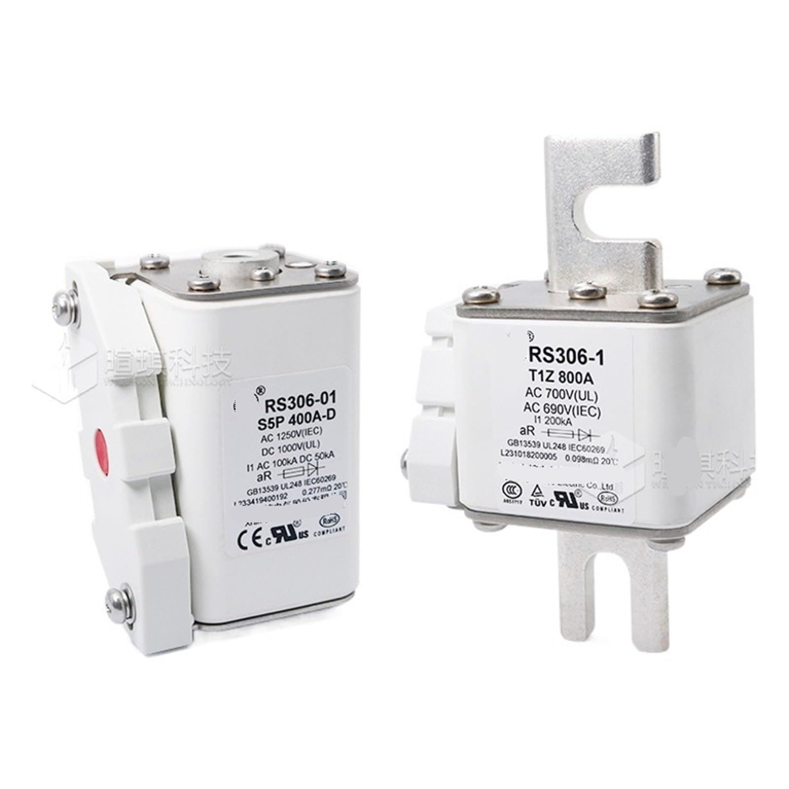Fusible rápido AC690V RS306-2-W1Z de bajo voltaje para protección eficiente 2