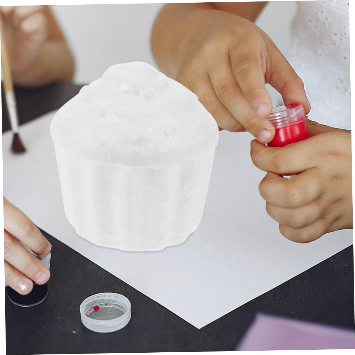 Cabilock Gâteau en Mousse Blanche et Moules à Fleurs Lot de 5 Modèles Accessoire D'entraînement pour Décoration de Gâteau et Activités Créatives pour Loisirs Manuels
