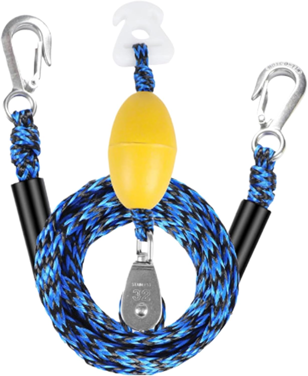 Tubing Tow Rope - 304x8x8cm Tubing Tows Ropes Connector, Water Ski Ropes Harness, Quick Connect Boat Tows Rope | Durable Towable Tube Connector for 4 Riders Water Sports Pulling Tubes Harness