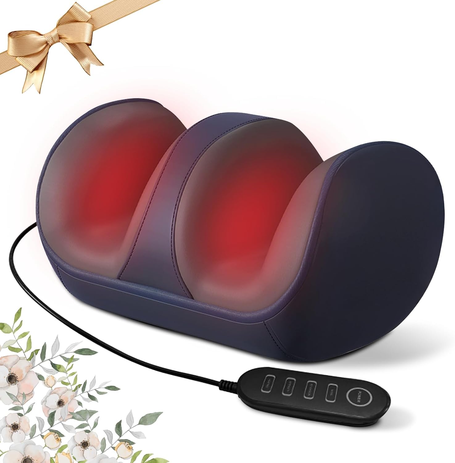 Azonee Shiatsu Foot Massager with Heating, Layer Tissue Shiatsu Foot Massager, Foot and Calf Massager That Promotes Blood Circulation, Gifts for Women/Men/Mom and Dad