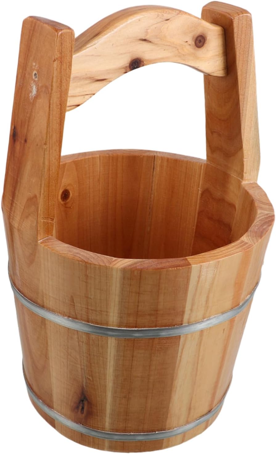 Kisangel Portable Hot Tub Barrel for Soaking Durable Leakproof Design Natural Wood Spa Accessories for Adults Minimalist Style Convenient Bathing