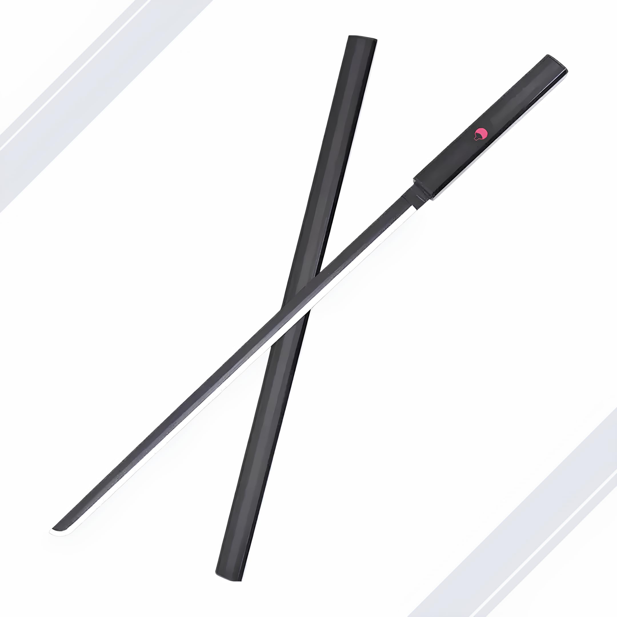 Katana Sasuke Uchiha Kusanagi - Czarny Sabre Replika Manga + Drewniany uchwyt na miecz + Pasek
