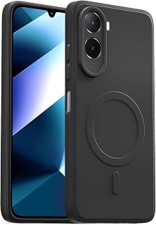 NUBRIX Back Cover for Poco C85x 5G Soft Matte Silicone Mag-Safe Design (Mag-Safe Not Support) Camera Protection | Slim Fit... Price In India
