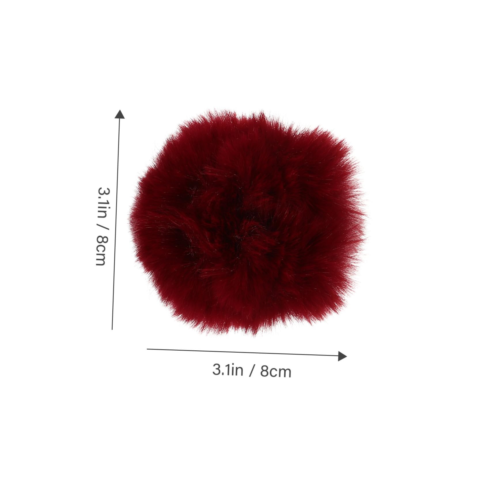 Pompones Artificiales Decorativos de 8cm, 37 Piezas para Manualidades