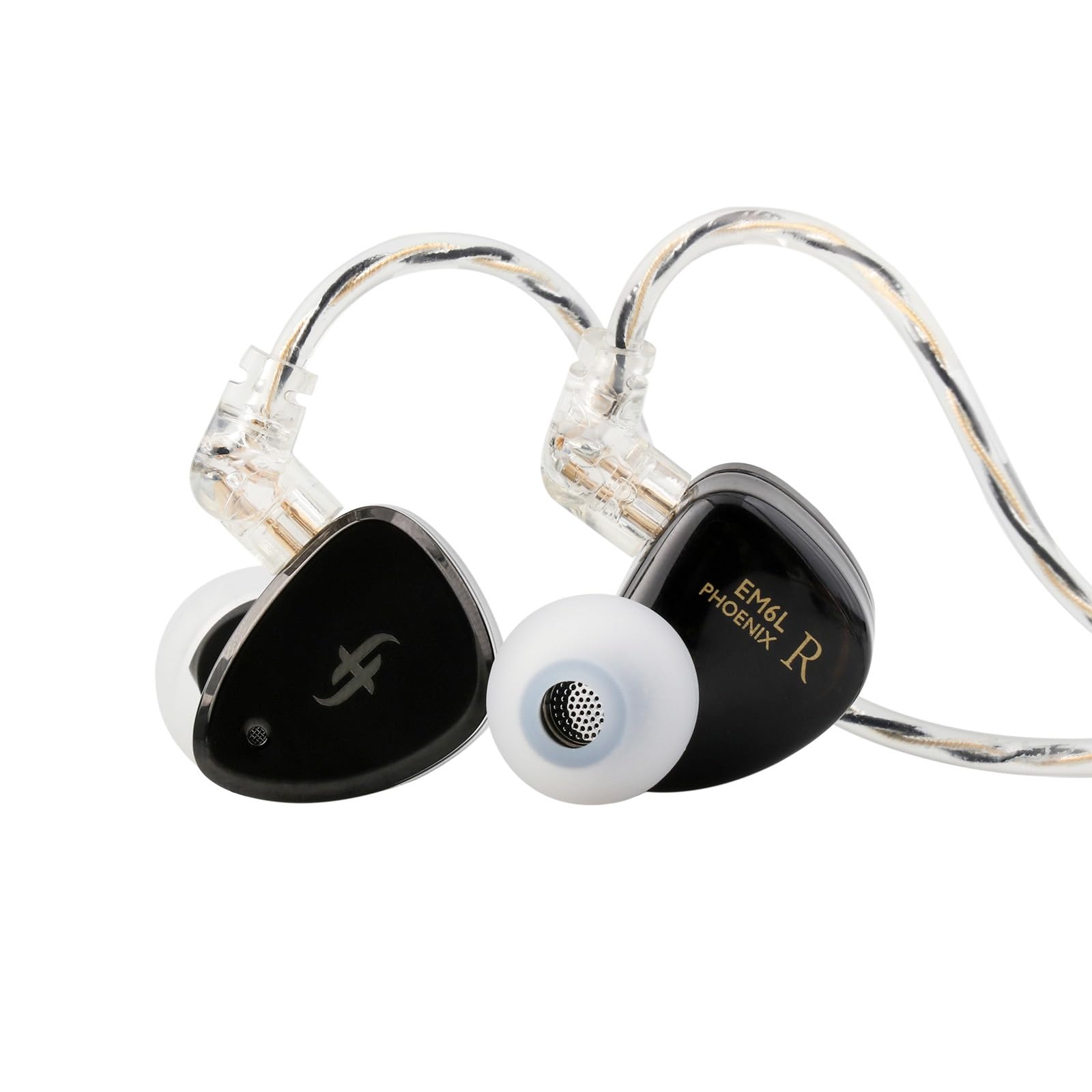 SIMGOT EM6L in Ear Monitor 1DD 4BA Hybrid Driver IEM Earphones GamingHiFi Wired Earbuds with 3D-Printed Resin Housing with Detachable Silver-Plated Cable for Musician Audiophile product thumbnail 3