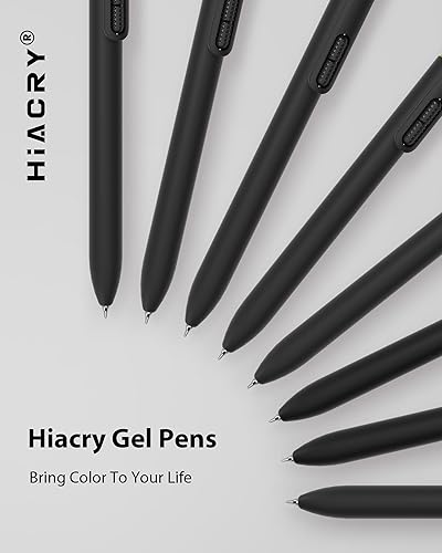 Miniatura 7 de 8 bolígrafos de gel de punta fina de 0.028 pulgadas, tinta negra, escritura suave, secado rápido, larga duración, suministros escolares y de oficina