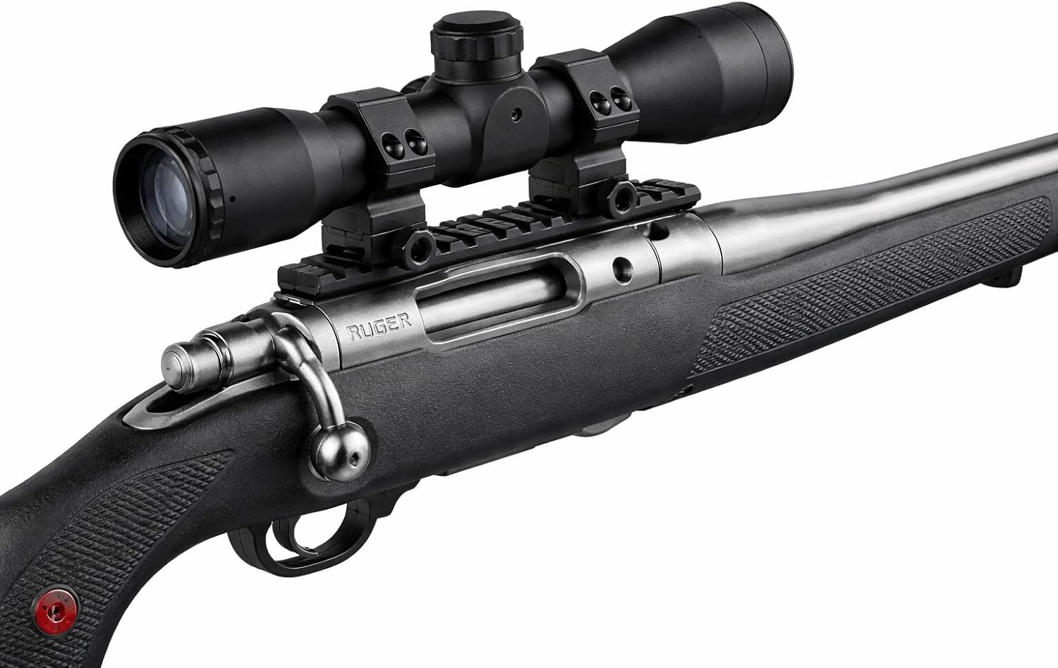GOTICAL Ruger 10/22 and 3/8" Tactical 4x32 Compact Scope Rangefinder - Reticle Hunting Riflescopes Hair Reticle and Ruger 10/22 Weaver '5 PC of Each Size #6-48 Length 6mm/8mm