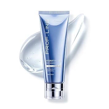 PROFLING Hydrating Gel Cleanser, Hyaluronic Acid & Amino Acid Face Wash for Sensitive Skin, Gentle Daily Gel-to-Foam Cleanser, Removes Makeup & Excess Oil, 100 mL