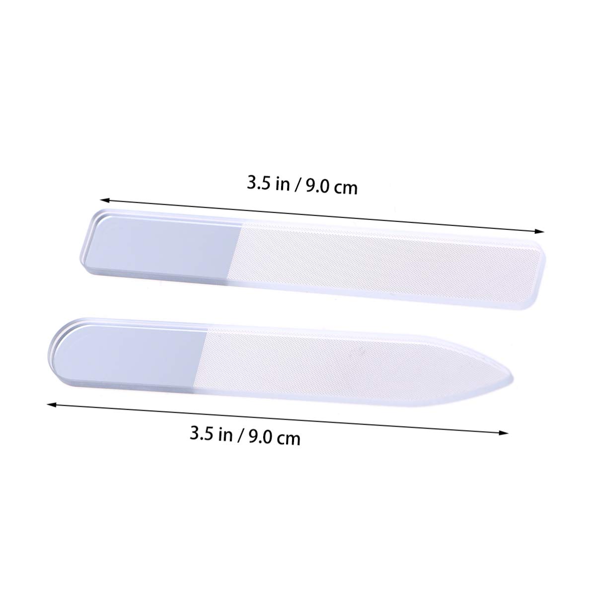 minkissy 6pezzi Cristallo Unghie Professionale Doppia Faccia Strumento Per Manicure Art Con Design Compatto e Custodie Portatili Per Unghie Lisce e Eleganti