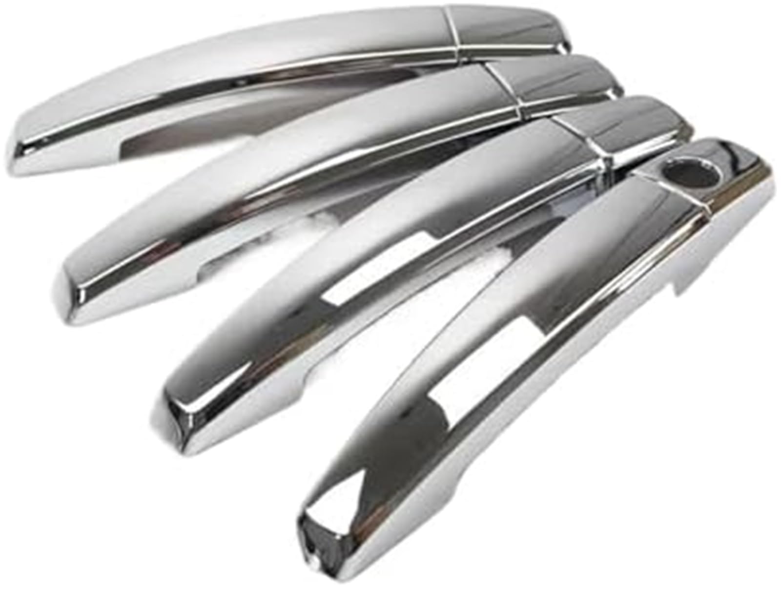 ZAPYVET Exterior Door Handle Cover Door Handle Covers Stickers, for Opel, Meriva, for Insignia, for Zafira, for CORSA, Antara, for Mokka, Ampera(Silver)