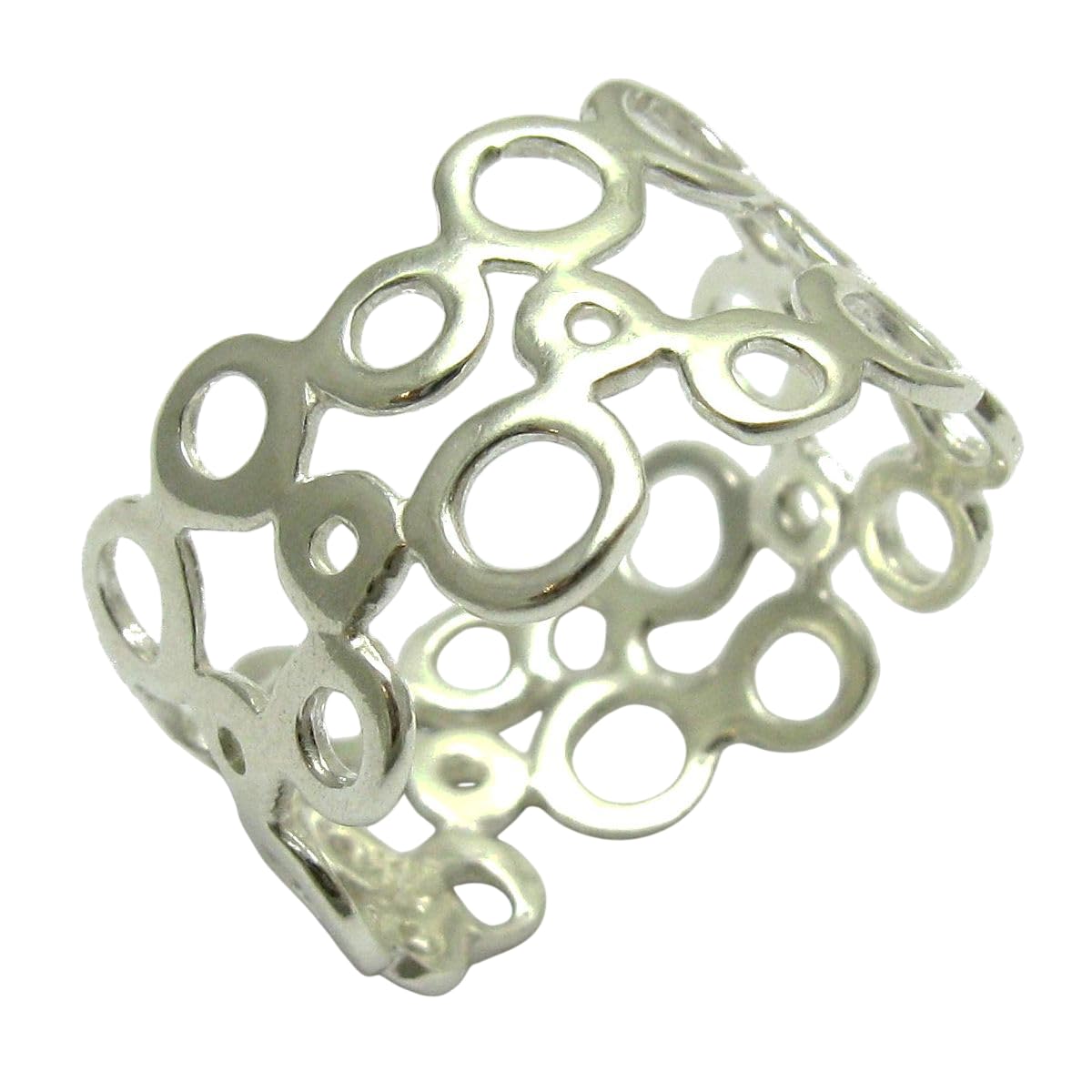 Anillo de plata de ley sólido 925 R000362